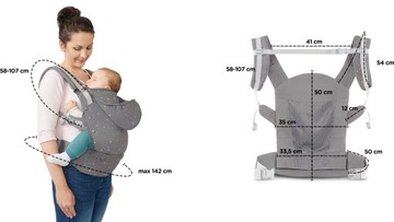 KINDERKRAFT HUGGY STARS переноска до 20 кг.
