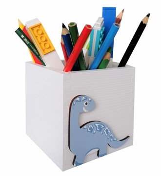 ORGANIZER PRZYBORNIK POJEMNIK NA KREDKI Z IMIENIEM