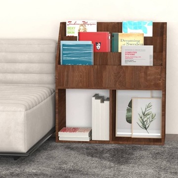 Детская полка для журналов, дуб коричневый, 71x30x78,5 см