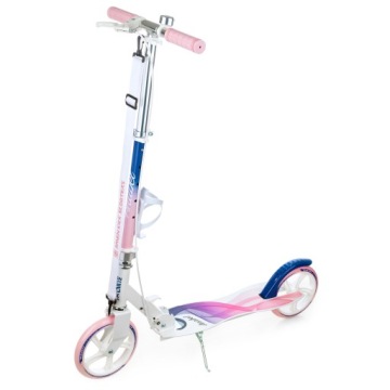 Самокат Raven Anabel темно-синий/розовый 200 мм с тормозом и звонком