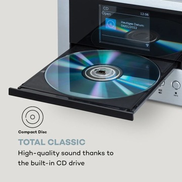 Стереосистема AUNA Connect System, 40 Вт Интернет DAB+ FM CD SMART