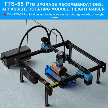 Лазерный гравер TTS55 Pro, мощность лазера 5,5 Вт, режущий плоттер, режущий станок