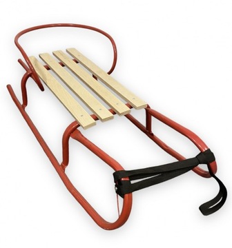 Санки со спинкой для детской коляски Традиционные деревянные металлические