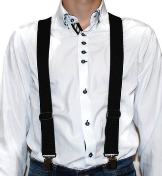 Szelki do spodni X 4 solidne kolory męskie hit 6S