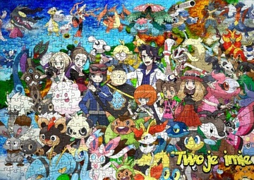 Puzzle+ imię Pokemon Detektyw Pikachu A4 70 el - RÓŻNE WZORY