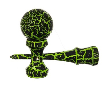 КЕНДАМА ДЕРЕВЯННАЯ ИГРА НА НАВЫКИ ЯПОНСКАЯ ЗЕЛЕНАЯ ИГРУШКА БОЛЬШАЯ 18 СМ