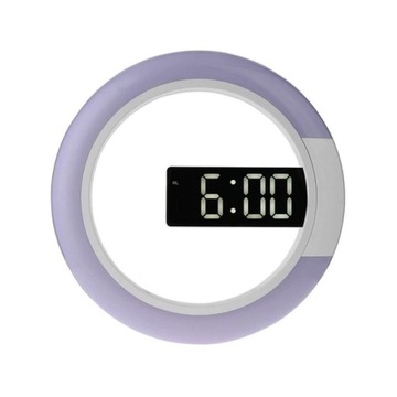 3D ZEGAR ŚCIENNY LED CYFROWY ALARM NIGHTLIGHT