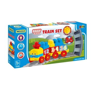 Pociąg Kolejka 1,45m BabyBlocks KLOCKI WADER 41461