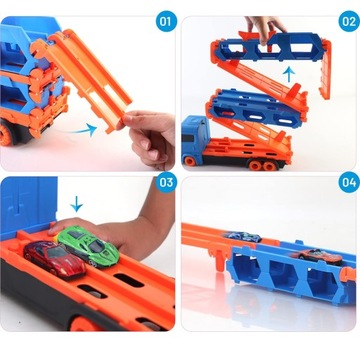 ИНТЕРАКТИВНЫЙ ГРУЗОВИК С ПУСКОВЫМИ УСТАНОВКАМИ И 6 КРОШЕЧНЫМИ ГОНОЧНИКАМИ