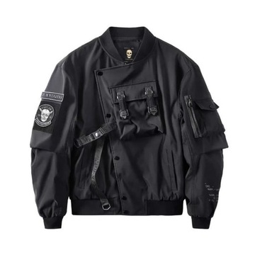 God of Death Bomber Jacket Chest Pocket Techwear M