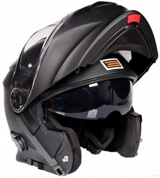 KASK MOTOCYKLOWY SZCZĘKOWY INTERCOM BLUETOOTH R0 M