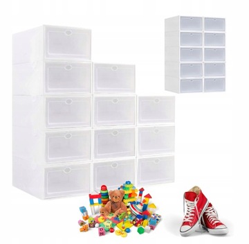 10 x PUDEŁKO POJEMNIK ORGANIZER BUTY ZABAWKI BLUZY