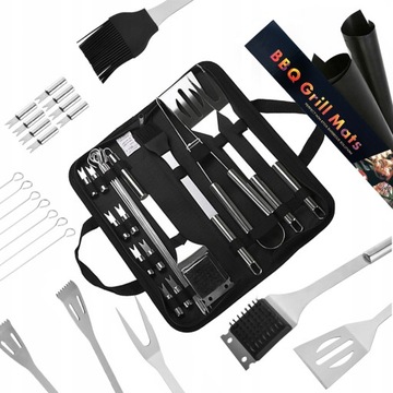AKCESORIA PRZYBORY DO GRILL KUCHNIA 20W1 + 4x MATA