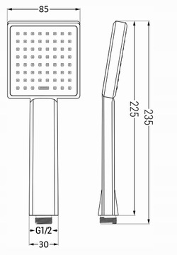 БОЛЬШИЕ ТВЕРДЫЕ ДУШЕВЫЕ РУЧКИ INEA