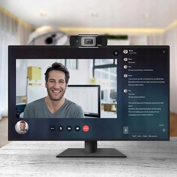 KAMERA INTERNETOWA KAMERKA FULL HD 1080p USB MIKROFONEM Laptopa Komputera