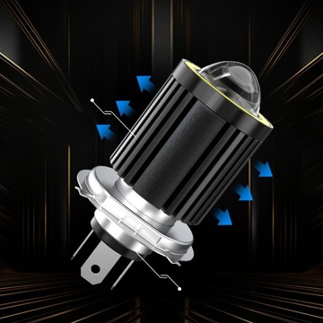 СВЕТОДИОДНАЯ ЛАМПОЧКА ДЛЯ МОТОЦИКЛА H4 RETRIFY S&D 16000LM ANGEL EYE RETRO ЖЕЛТАЯ БЕЛАЯ