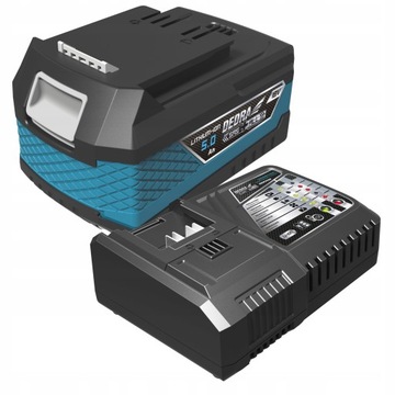 БЫСТРОЕ ЗАРЯДНОЕ УСТРОЙСТВО DEDRA + АККУМУЛЯТОР ЛИТИЙ-ИОННЫЙ АККУМУЛЯТОР 18 В 5 Ач SAS+ALL + 5 Ач