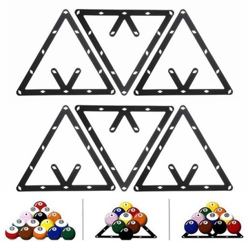 Czarny trójkąt Magic Ball Rack Pozycjonowanie Bila