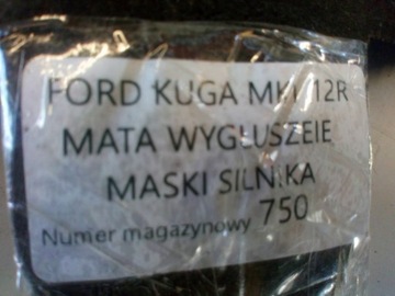 FORD KUGA MK1 HMOTA TLUMENÍ KAPOTY MOTORU