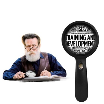 БОЛЬШОЕ СТЕКЛЯННОЕ УВЕЛИЧЕНИЕ 10-кратное УВЕЛИЧЕНИЕ С 18-кратным светодиодным освещением + БЕСПЛАТНАЯ ТКАНЬ