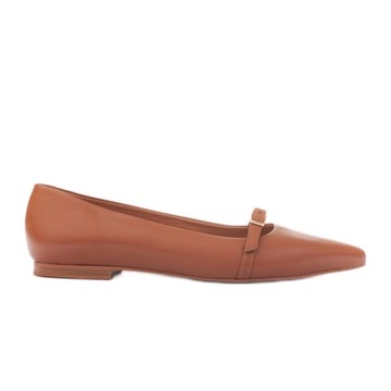 Brązowe Skóra licowa Buty Marco Shoes r.40