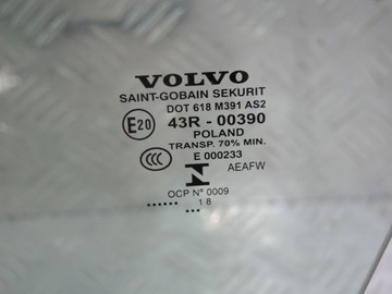 SKLO (OKNO) LEVÝ PŘEDNÍ VOLVO XC60 II V426 2018 IDEALNI