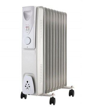 GRZEJNIK OLEJOWY O DUŻEJ WYDAJNOŚCI 9-ŻEBERKOWY 2000W VOLT POLSKA TERMOSTAT