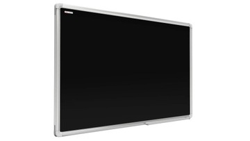 Магнитная доска для мела черного цвета 200х100, алюминиевая рамка + подарки