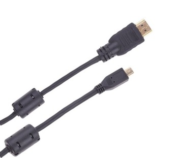 Kabel wtyk HDMI typ A - wtyk mikro HDMI typ D