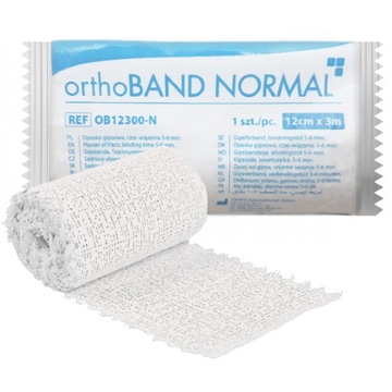 OrthoBAND NORMAL OPASKA GIPSOWA GIPS ROLKA 12cmx3m