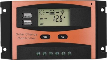 Solar Power Controller 50V Dual USB LCD Smart PWM