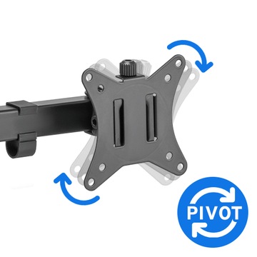 Uchwyt biurkowy do monitora Podwójne Ramię na dwa monitory 17