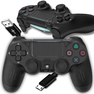 BEZPRZEWODOWY PAD GAMINGOWY do PS4 KONTROLER DOUBLESHOCK WIBRACJE Zamiennik