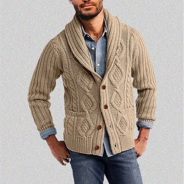 2023 Men's Cardigan Sweater Autumn Winter Fashion