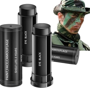 ВОЕННАЯ ТАКТИЧЕСКАЯ КРАСКА 3 ЦВЕТА ДЛЯ КАМУФЛЯЖА CAMO ASG STICK SET