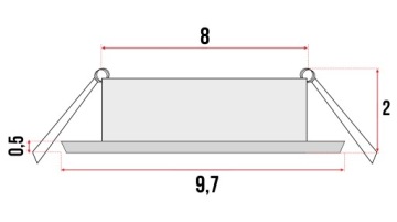 Галогенный потолочный светильник MOVABLE WHITE стальной регулируемый