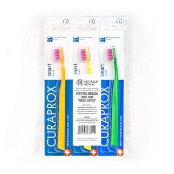 Zestaw Heritage Medical CURA 7600 / FRESH CITRUS / szczoteczki Curaprox