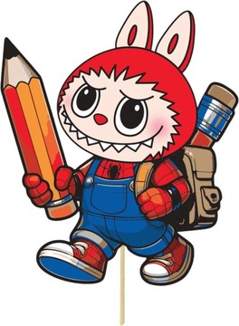 ТОППЕРЫ ДЛЯ УКРАШЕНИЯ ТОРТА МАФИНЫ ЛАБУБУ МОНСТР ЛАБУ-БУ 10 шт.