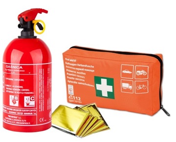 Порошковый автомобильный огнетушитель BC 1 кг.