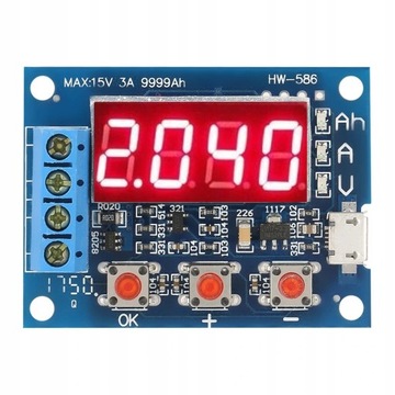 ТЕСТЕР ЕМКОСТИ АККУМУЛЯТОРА ДЛЯ литий-ионных элементов 18650