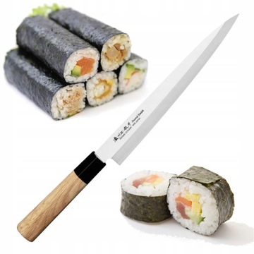 Satake Misaki Japoński Nóż Do Filetowania Yanagi-Sashimi Do Sushi 56HR 20cm