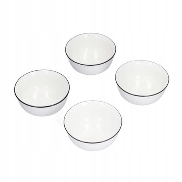 4 szt. 6 cali miska na zupę biała ceramiczna