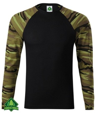 Wojskowa koszulka kamuflaż zielony MON WOT bawełna