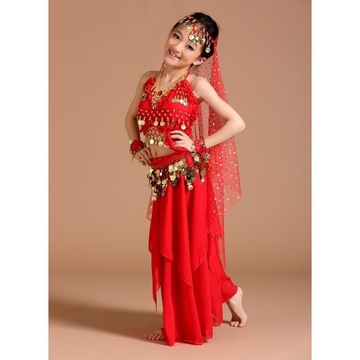 Детский костюм для танца живота Монета с кисточками