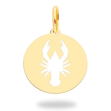 Złota zawieszka RAK PR.333 ZNAK ZODIAKU