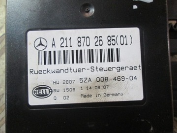 MODUL KRYT KUFRU MERCEDES W211 KOMBI FACELIFT A2118702685