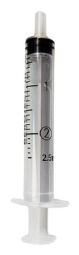 Strzykawka 3-częściowa typu Luer Beroject 2 ml