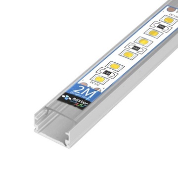 алюминиевый светодиодный профиль ДЛЯ ЛЕНТЫ С ЛАМПОЙ 2м, тип Х