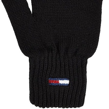 TOMMY JEANS GLOVES - RĘKAWICZKI CZARNE DAMSKIE