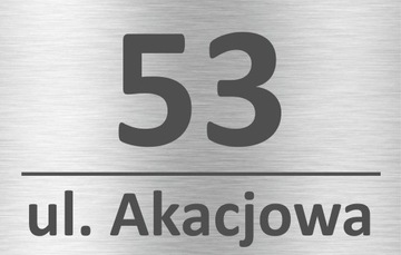 Адресная табличка с номером дома АЛЮМИНИЙ